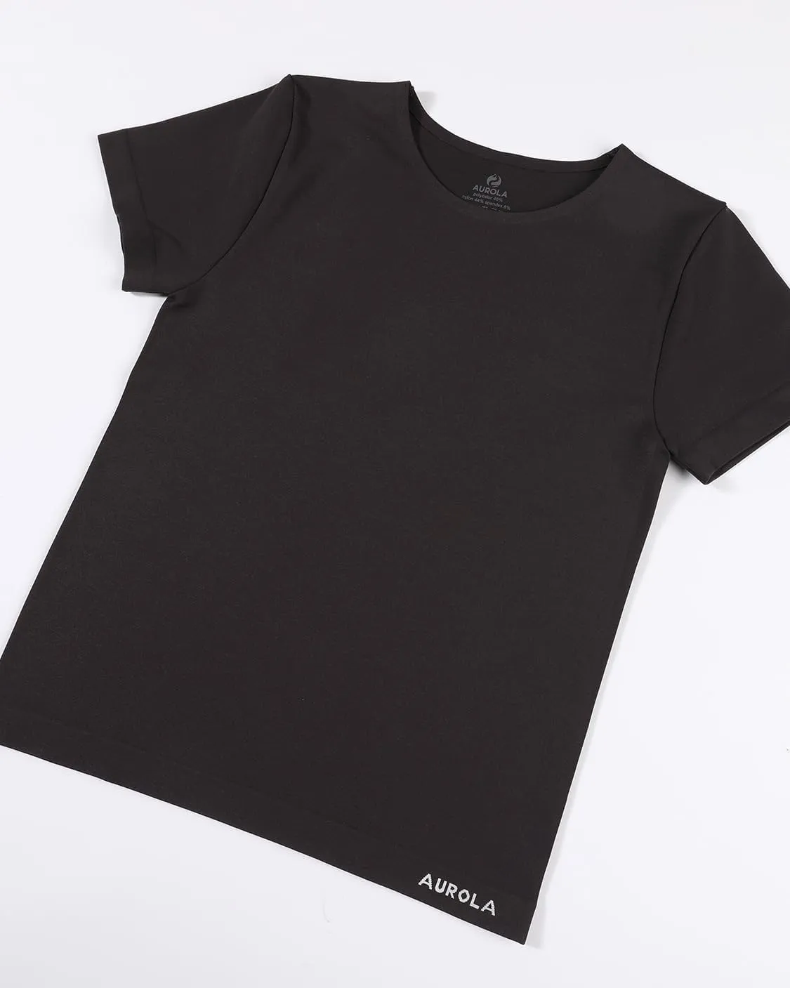 AUROLA Women Essentials Seamless Short Sleeve Fitted Tshirt Gym Workout Athletic Shirts Top Tee
