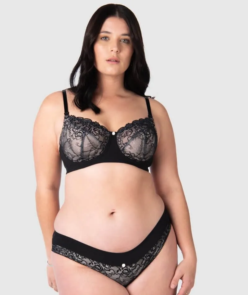 Hotmilk Temptation Maternity & Nursing Bra - Black