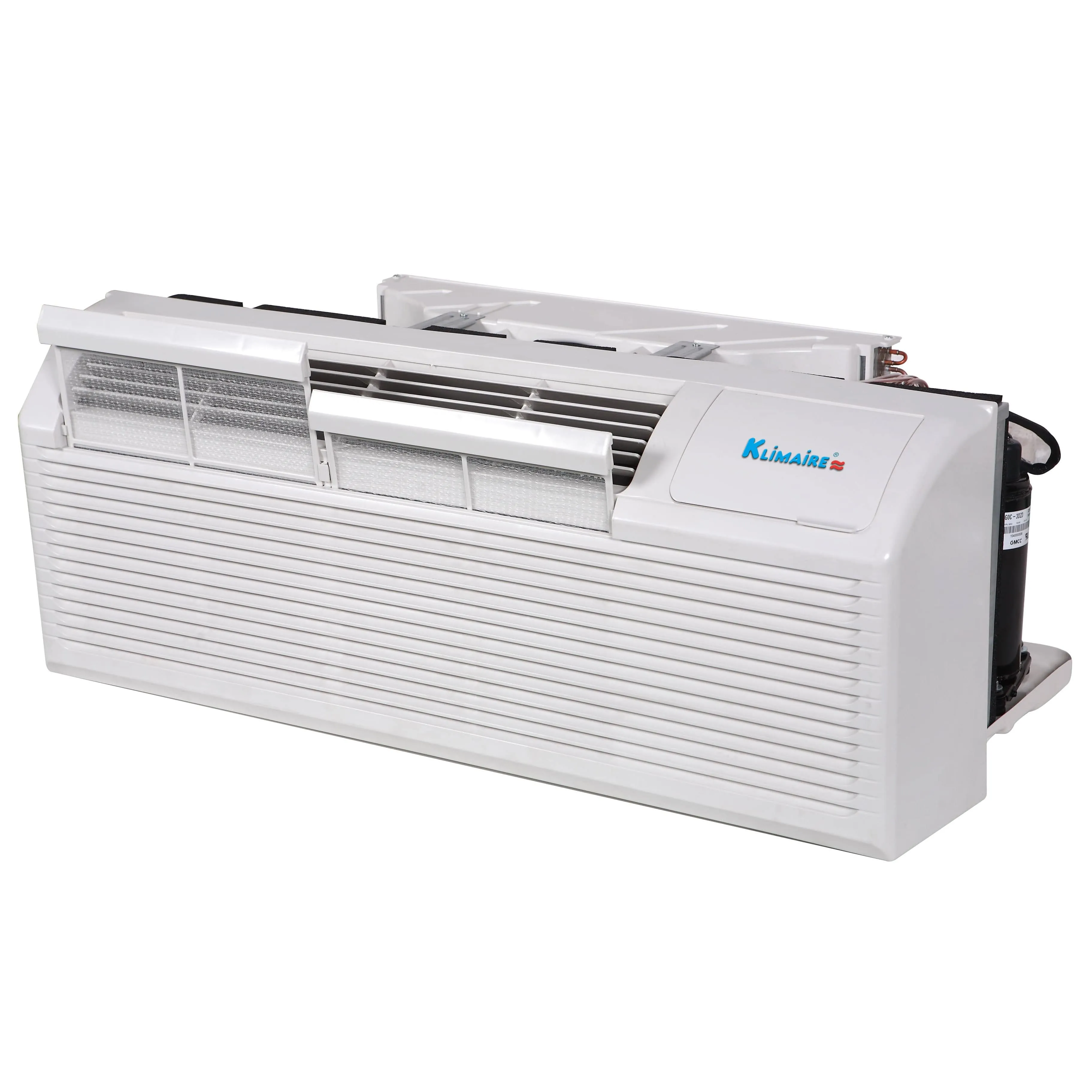 Klimaire PTAC 9,000 Btu Air Conditioner Heat Pump with 3.5kW Heater - 208-230V - 20A