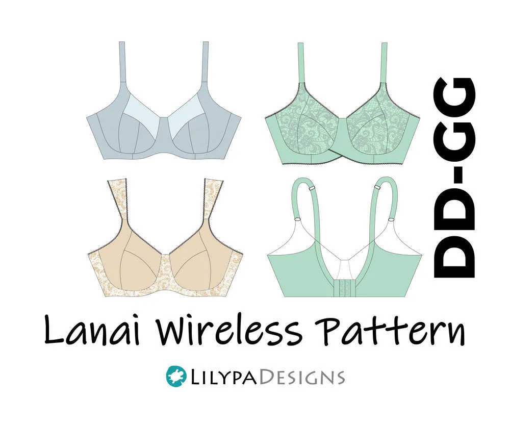 Lanai Wireless Bra Pattern - All Sizes