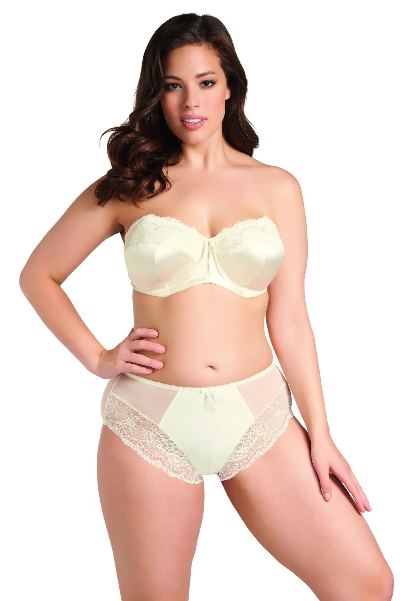 Maria Cream Strapless Bra - Elomi