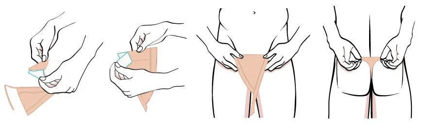 No-Line Classic Mens Hibue Strapless Thong