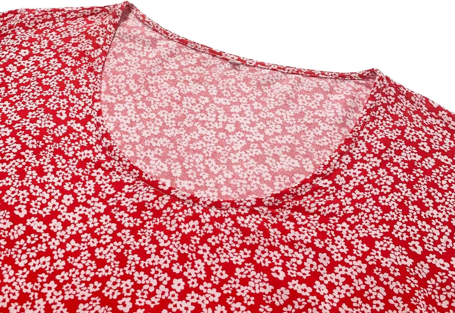 Summer Dresses for Women 2025 Boho Floral Flowy Midi Sundress Short Sleeve Scoop Neck Casual Loose Short Dresses